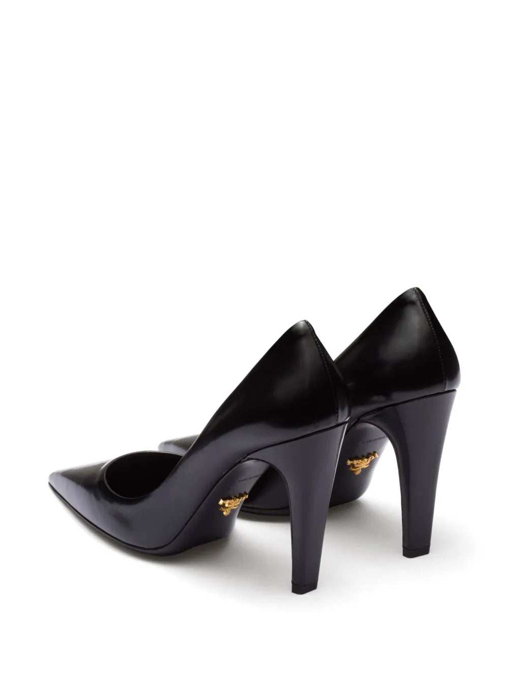 Prada Brushed-leather pumps