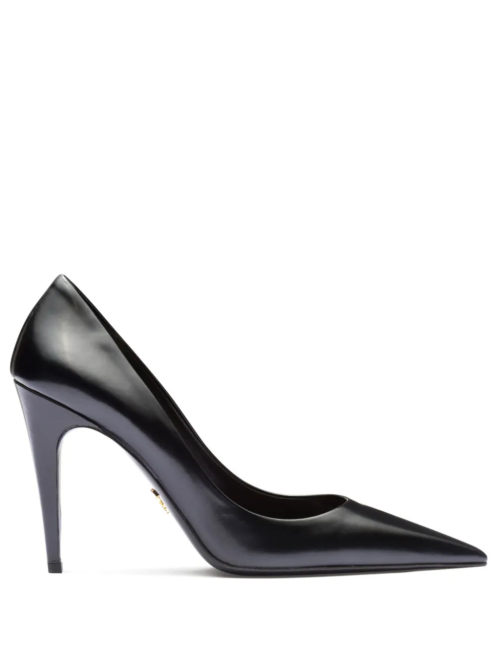 Prada Brushed-leather pumps