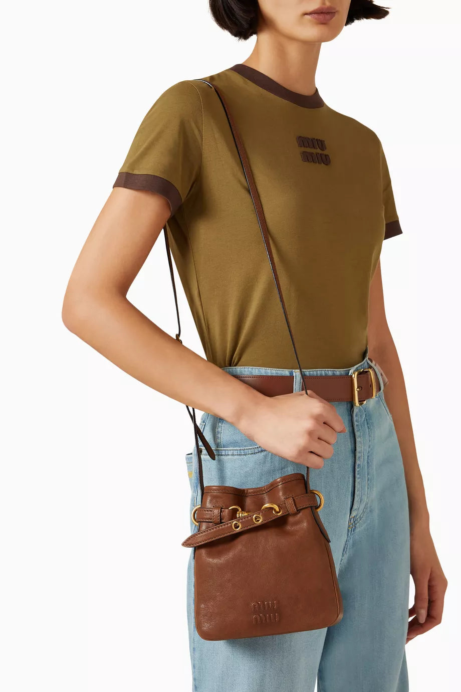 MIU MIU Nappa Leather Pouch