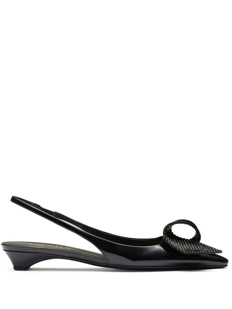 Prada Logo-Plaque Pumps