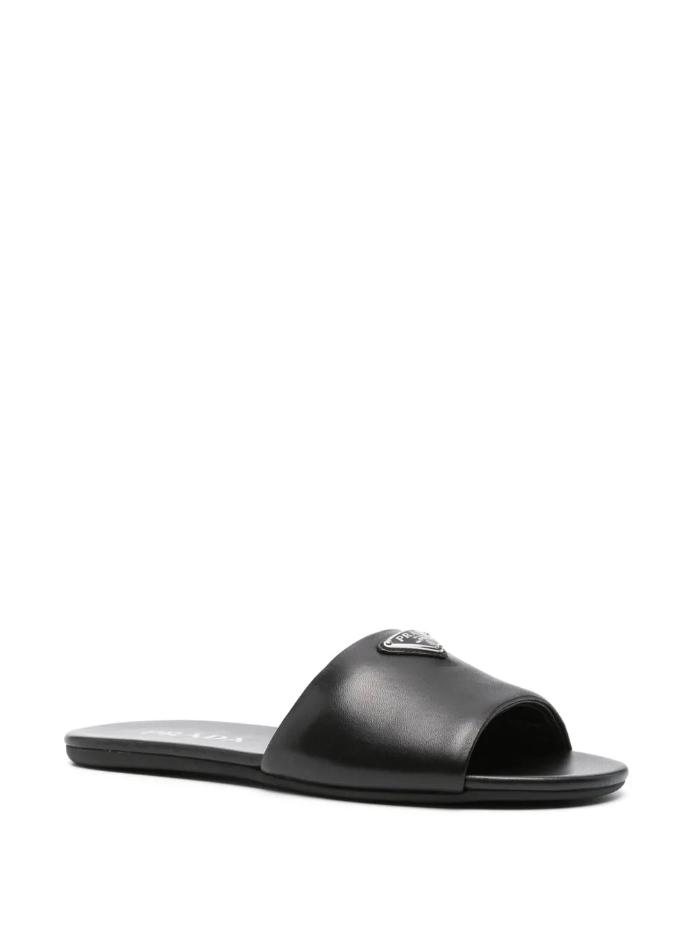 Prada Triangle Sandals leather