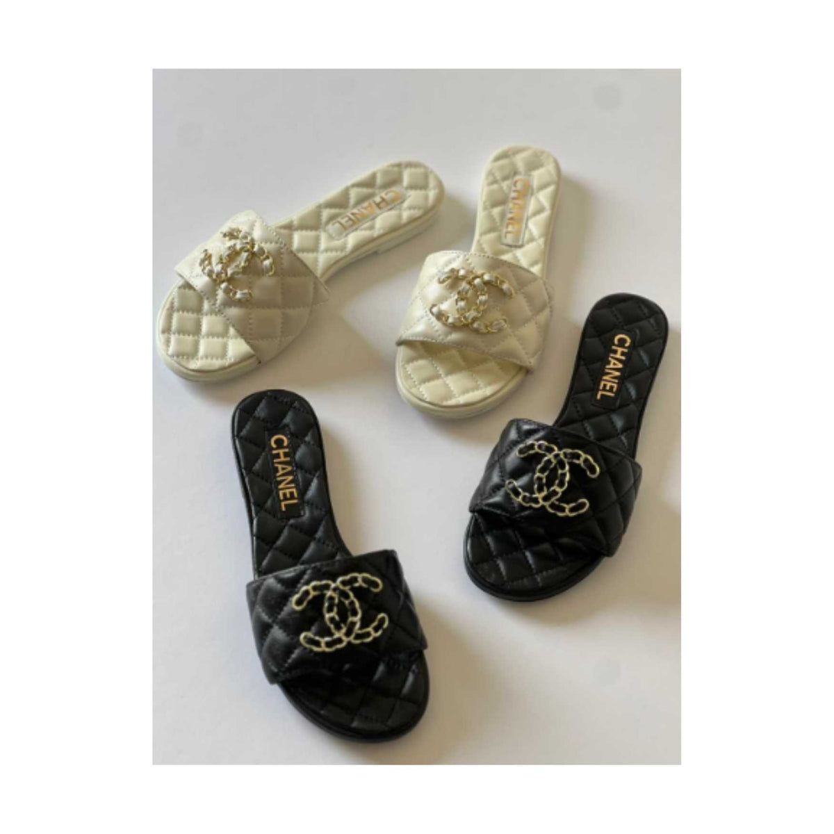 Chanel Sandals Slippers -black