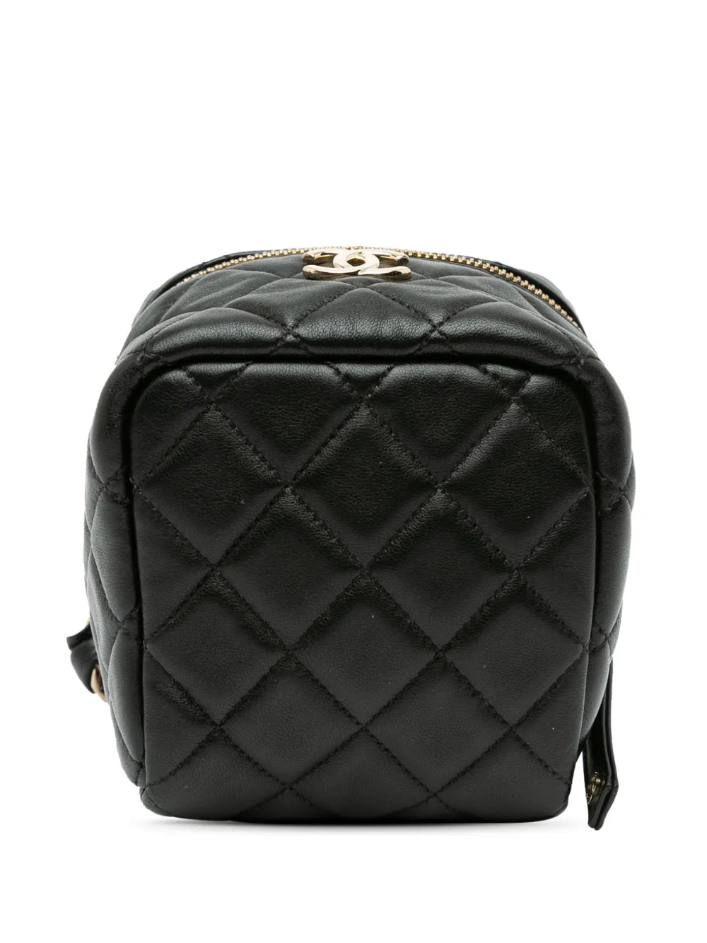 2021 Quilted Lambskin Cube Chain Wristlet Case vanity bag