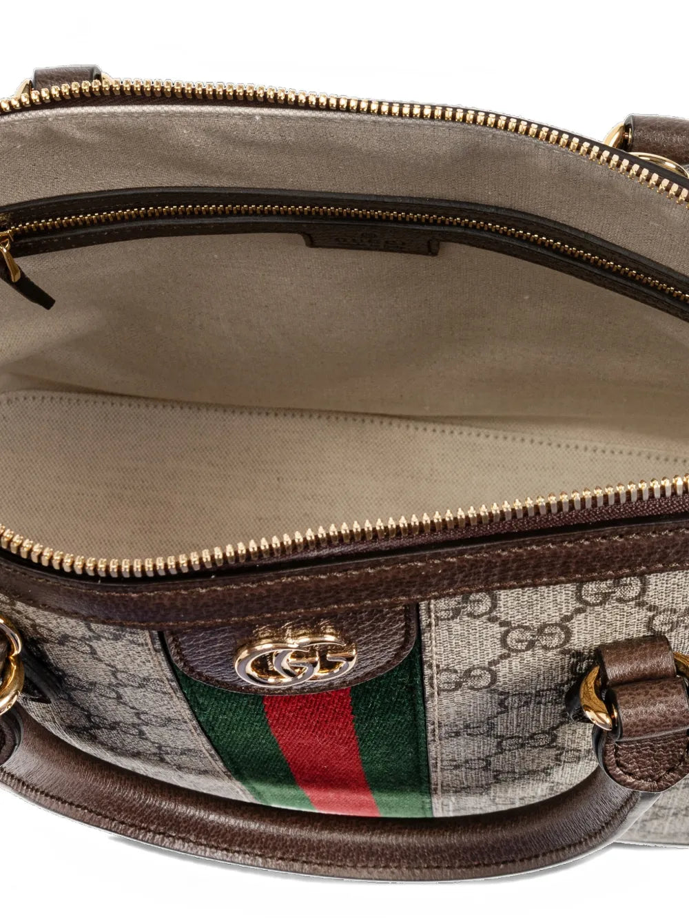 Web-stripe GG monogram tote bag