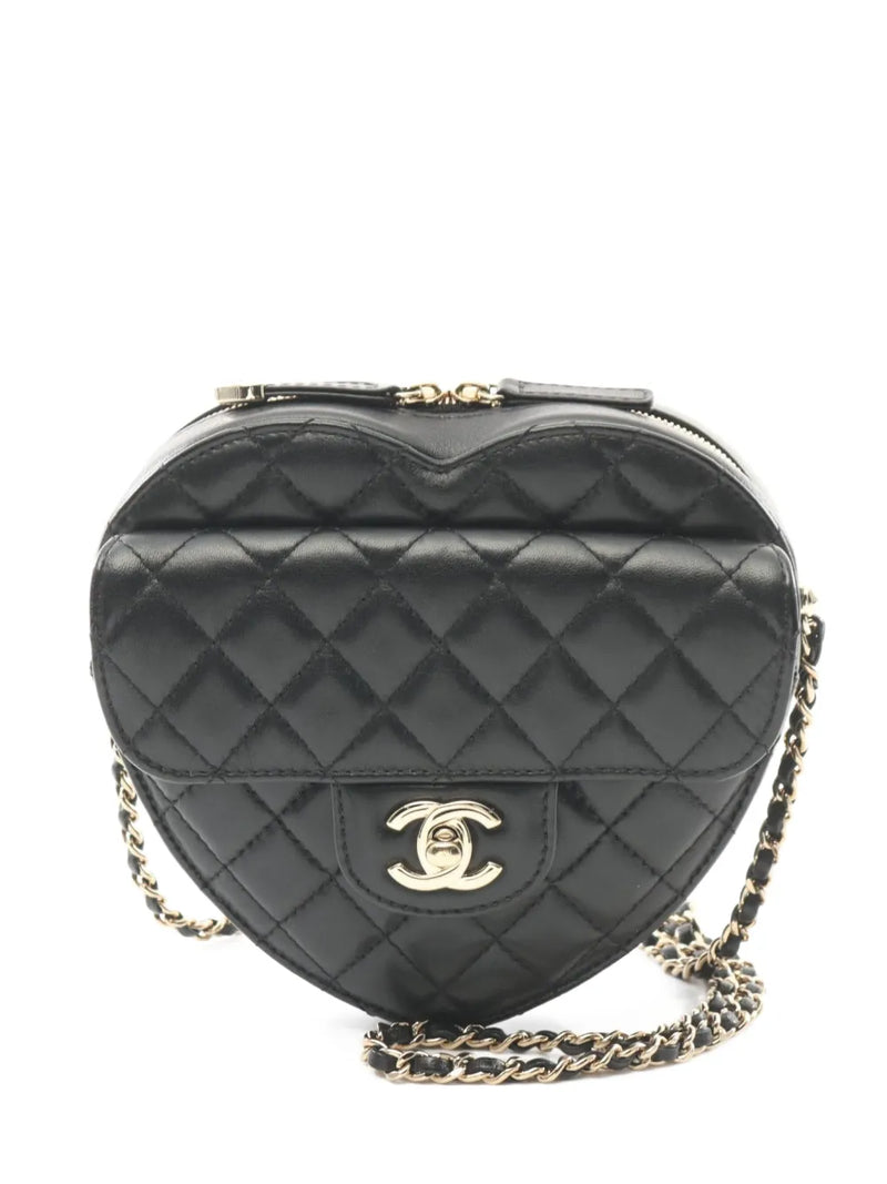 2021 Lambskin CC in Love Heart Necklace Bag crossbody bag