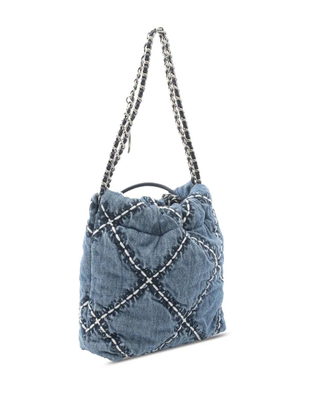 2021-2024 Mini Denim Stitched 22 Handbag satchel