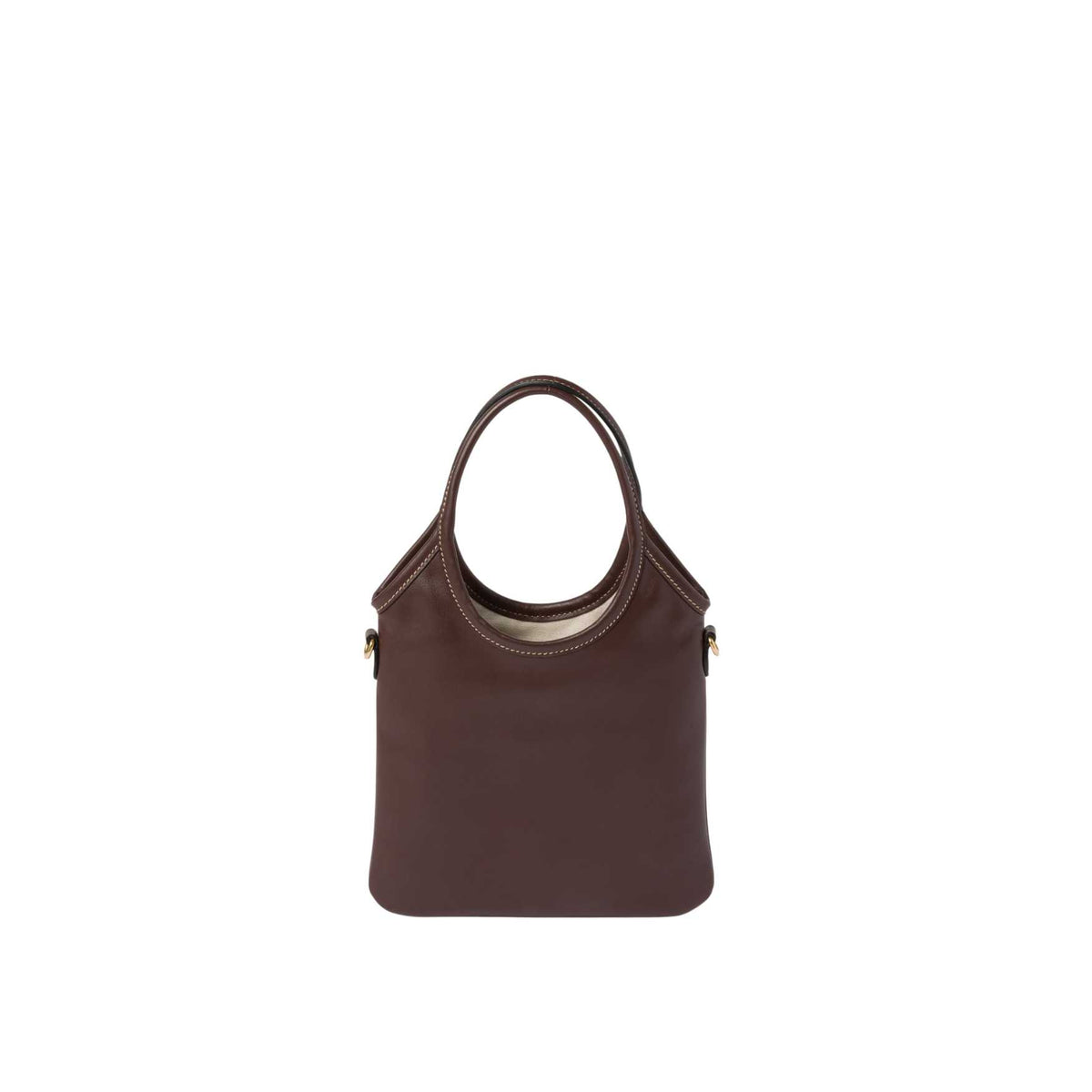 Ivy leather handbag-dark