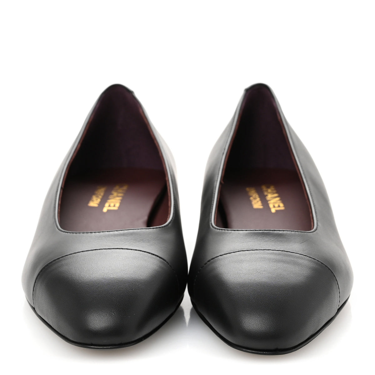 Chanel Lambskin Black Ballet Flat