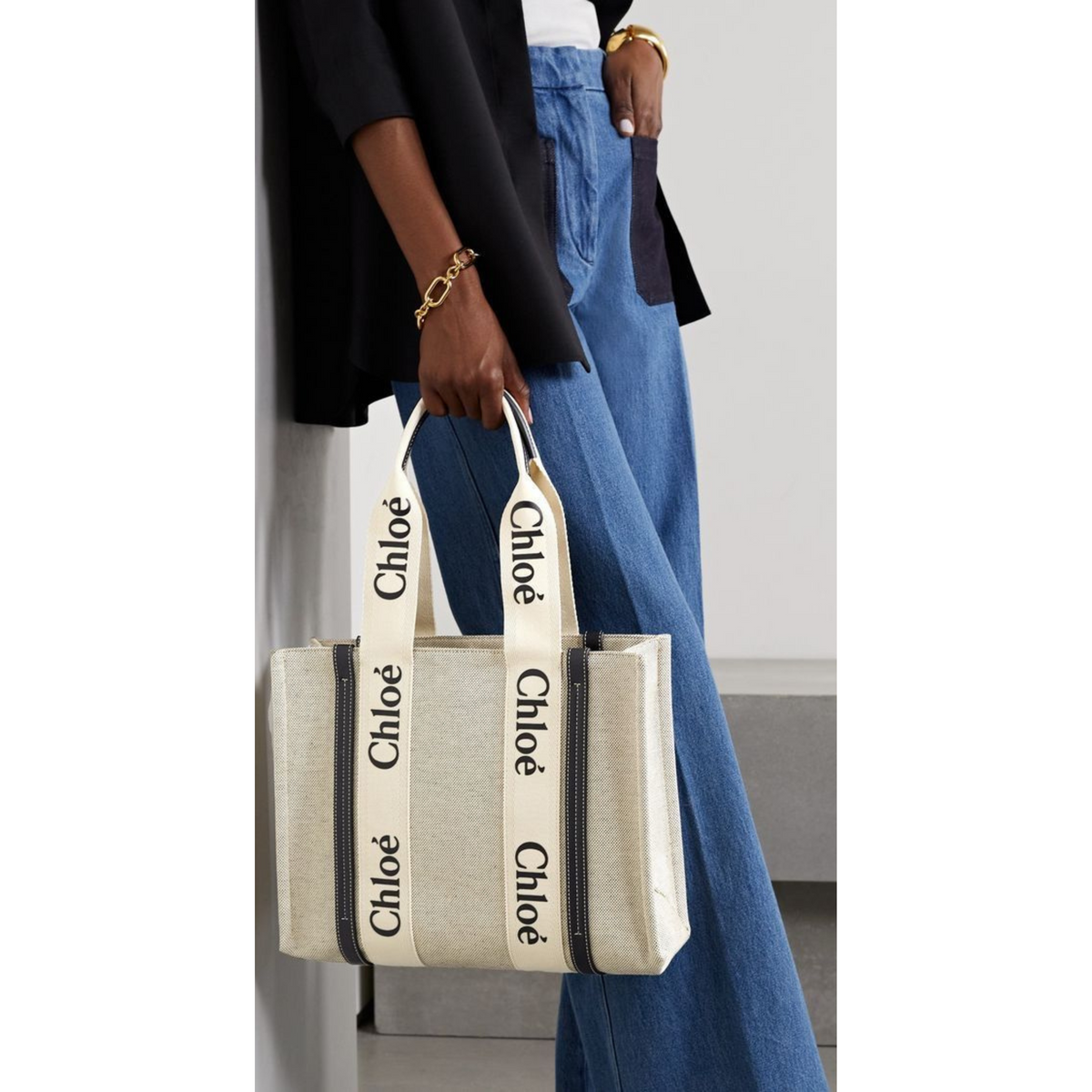 MEDIUM WOODY TOTE BAG