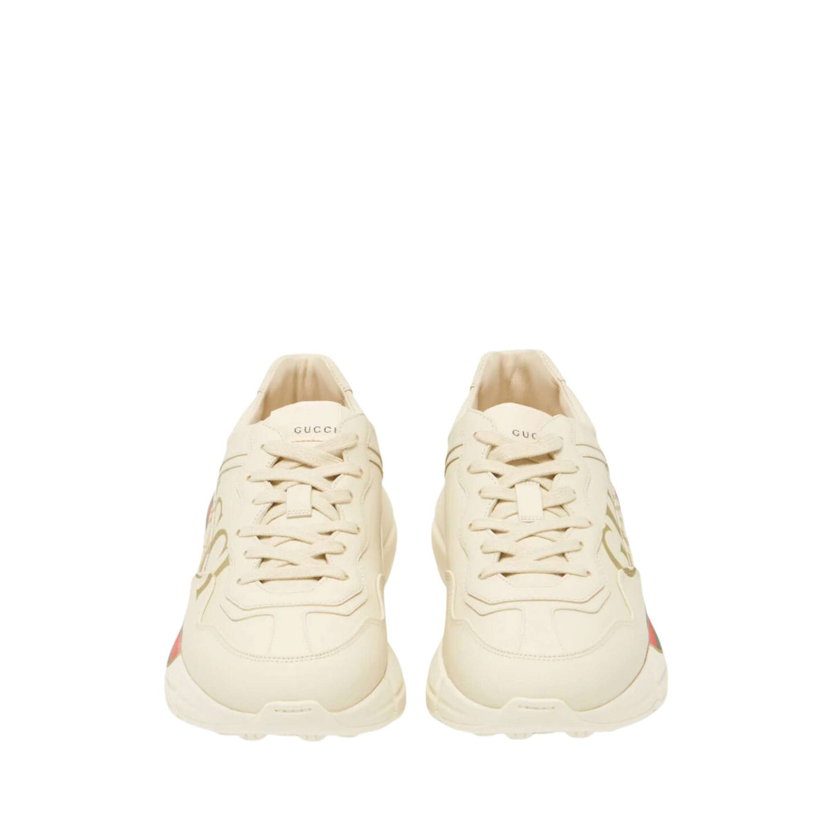Rhyton logo-print leather trainers