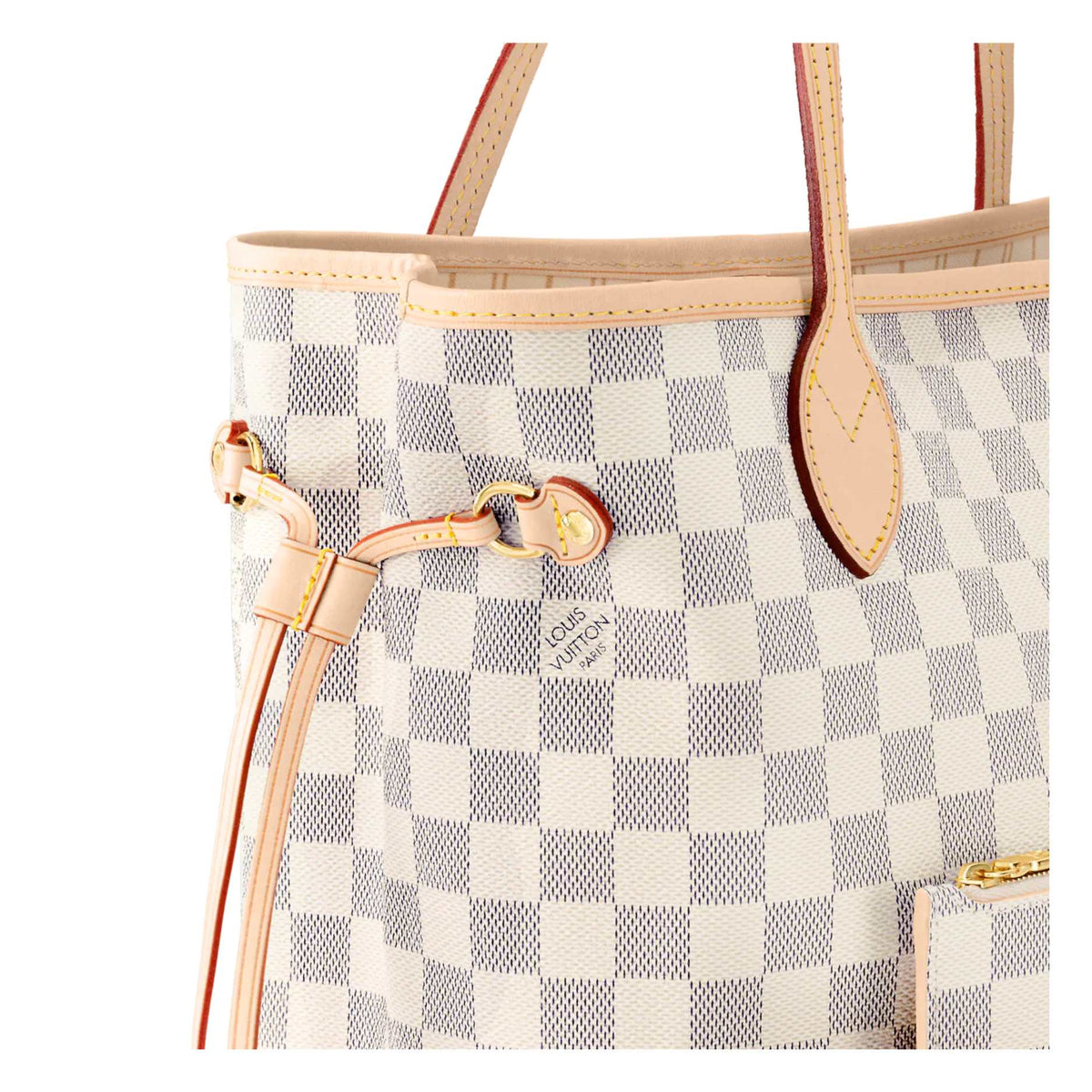 Never Full MM Damier Azur Beige