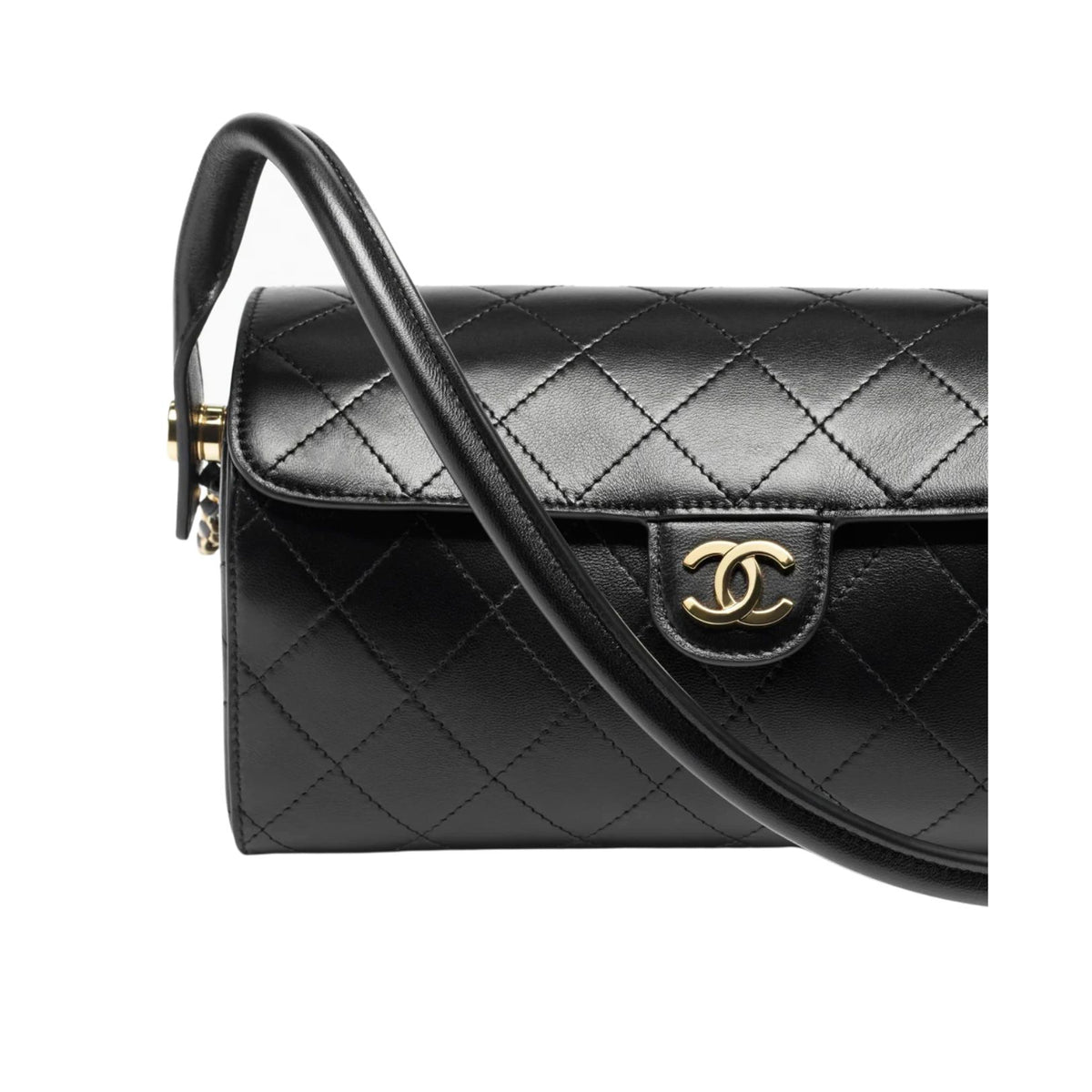 Clutch with chain Lambskin