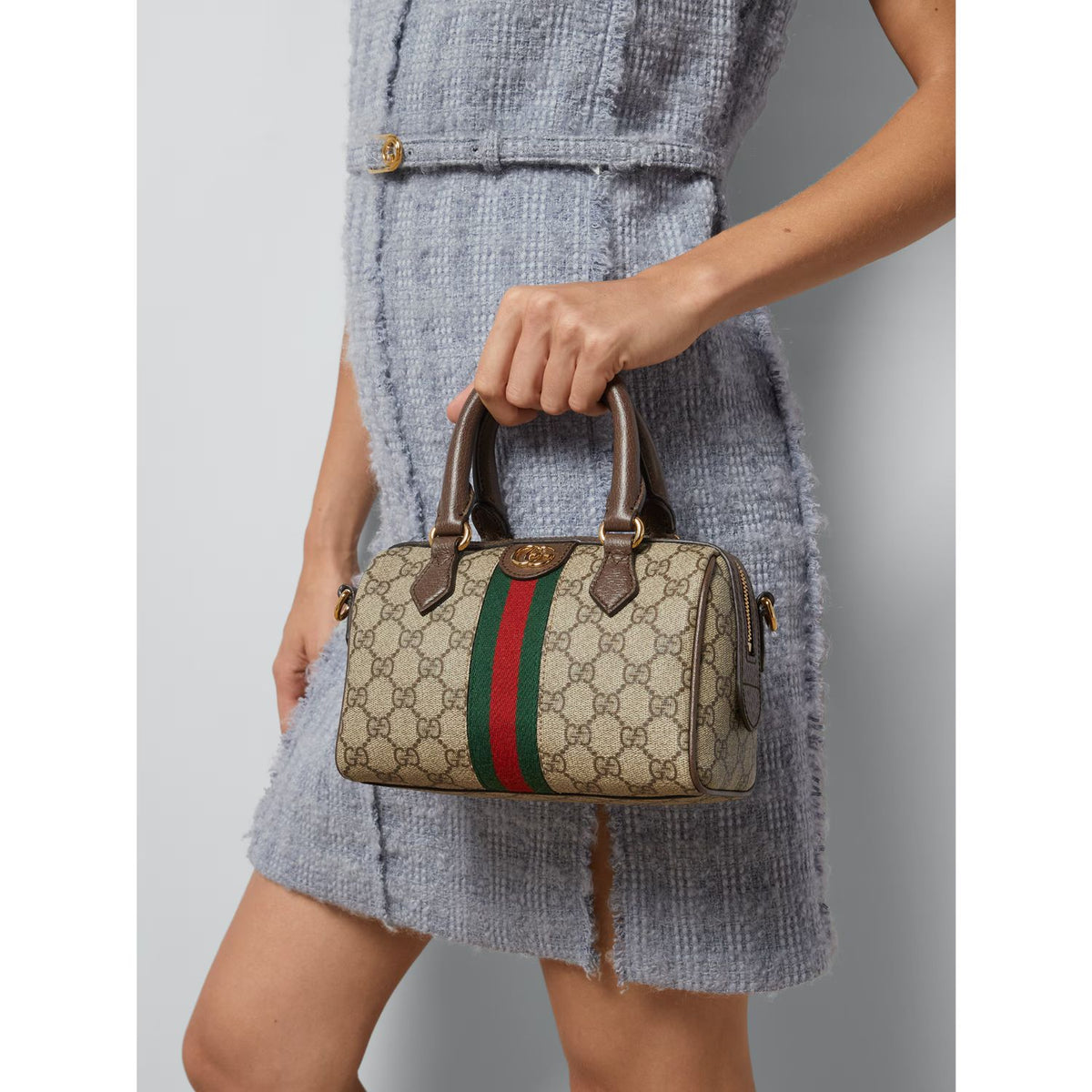 OPHIDIA GG MINI TOP HANDLE BAG