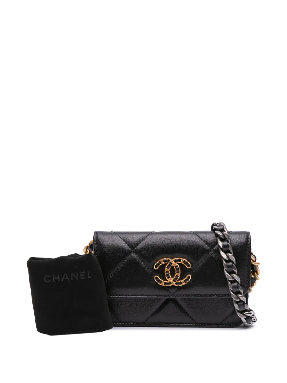 2021 Lambskin 19 Flap Coin Purse With Chain crossbody bag