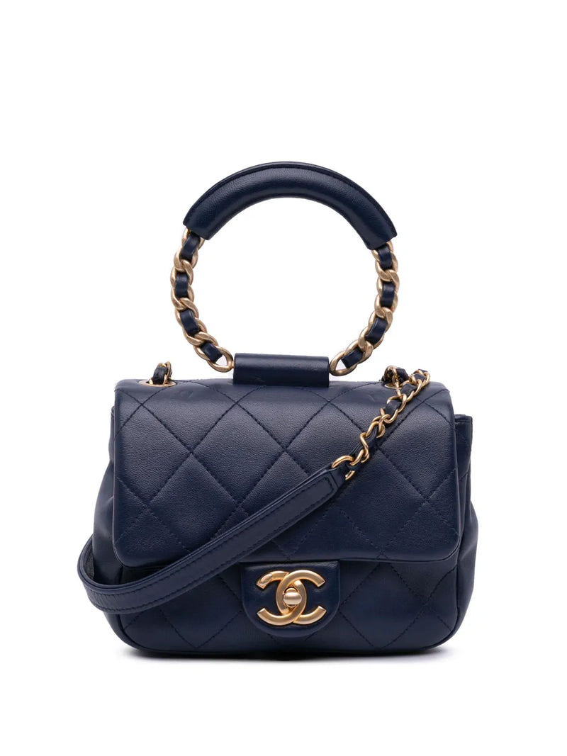 2019 Mini Lambskin In The Loop Flap satchel
