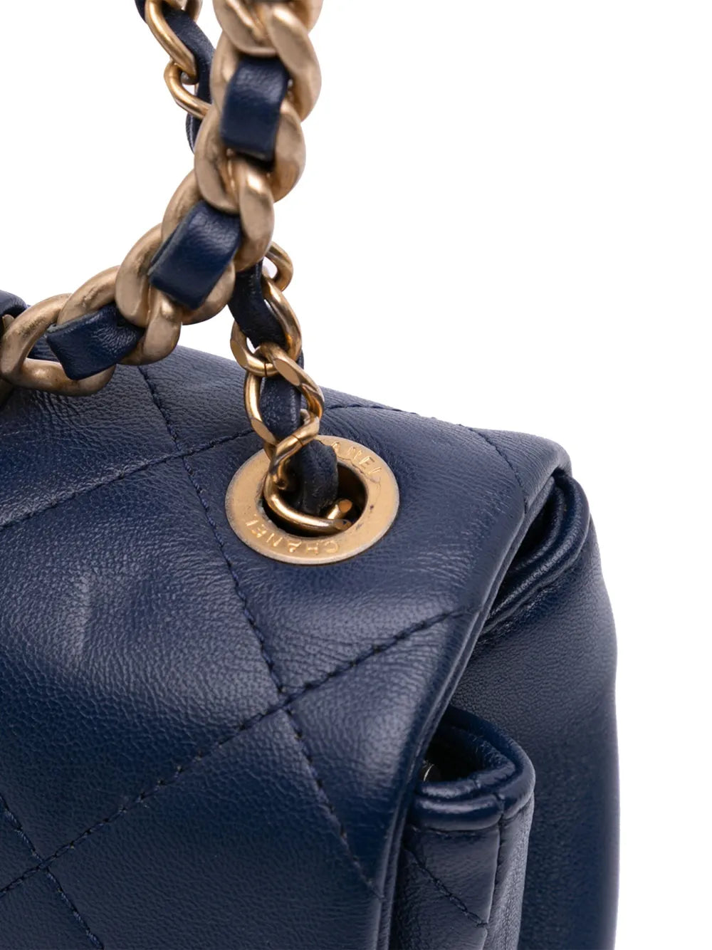 2019 Mini Lambskin In The Loop Flap satchel