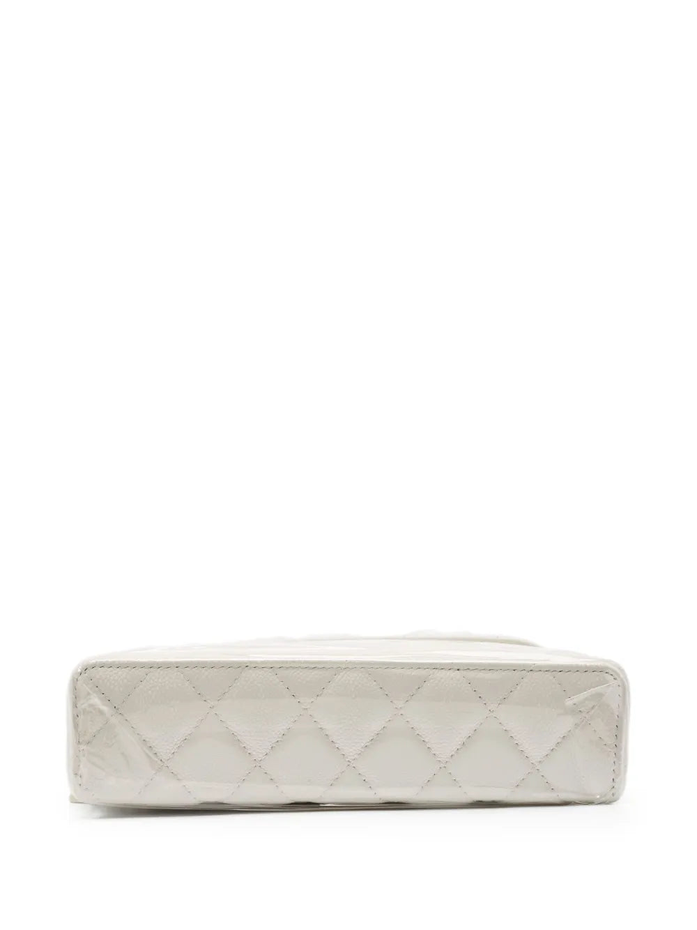 quilted leather top-handle vanity bag