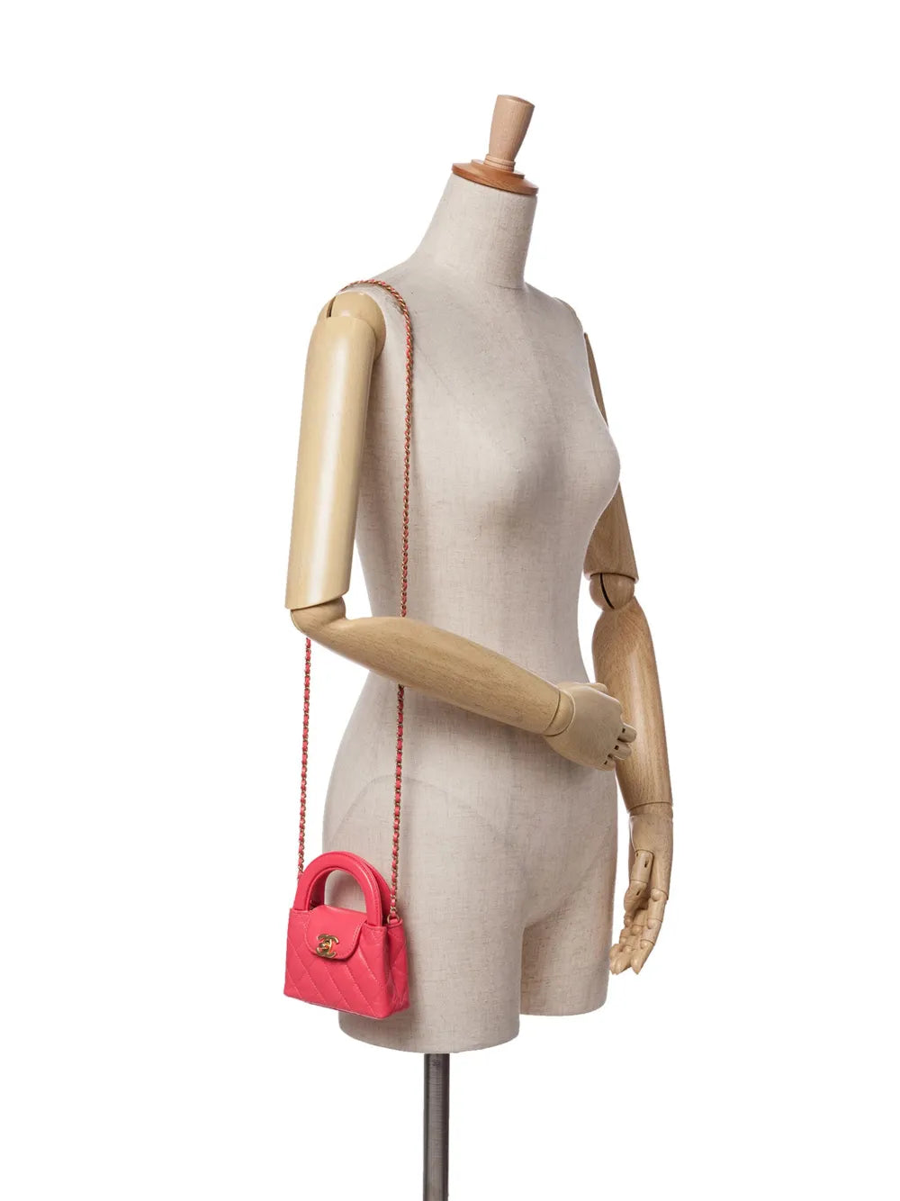 2021-2024 Mini Nano Aged Calfskin Kelly Shopper Bag satchel