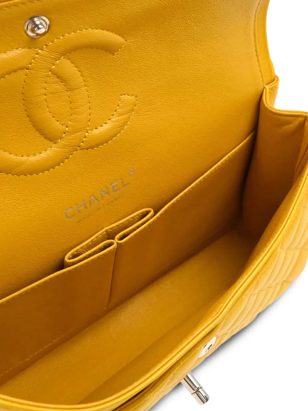 2014 medium Double Flap leather shoulder bag