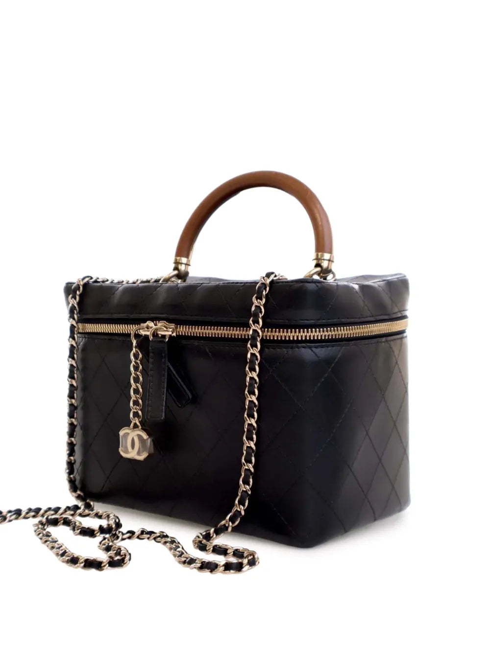 2018-2019 Large Quilted Lambskin Knock On Wood Case vanity bag
