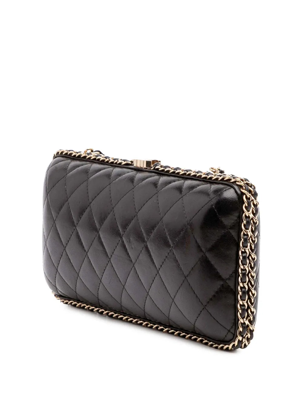 2012 Quilted Lambskin Chain Around Clutch crossbody bag