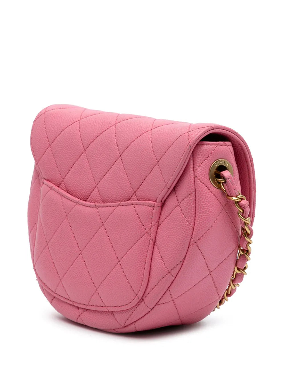 2021-2025 Mini CC Quilted Caviar Messenger Flap crossbody bag