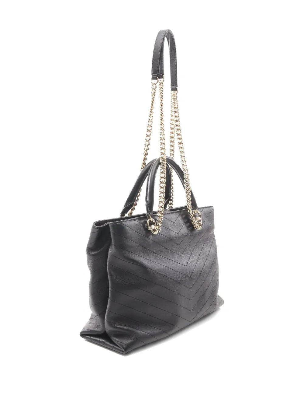 2018-2019 Chevron V-stitch chain shoulder bag