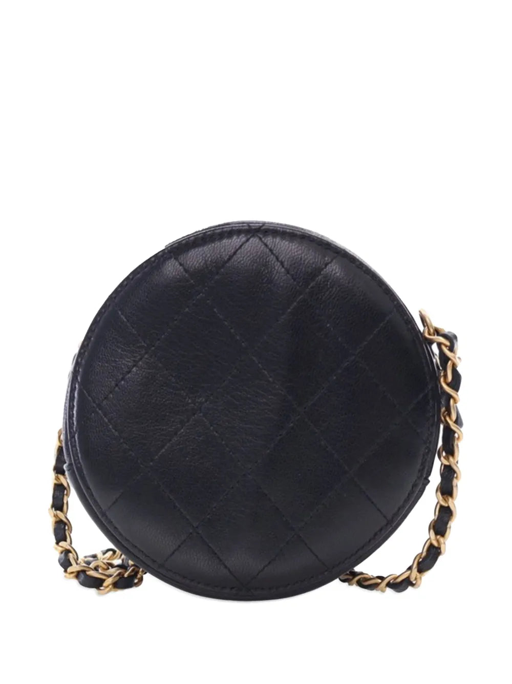 2019 Lambskin Pearl Round Clutch On Chain crossbody bag
