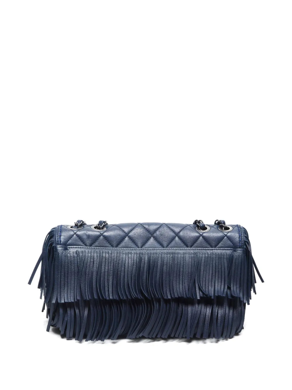 2014 quilted fringe-detailling shoulder bag