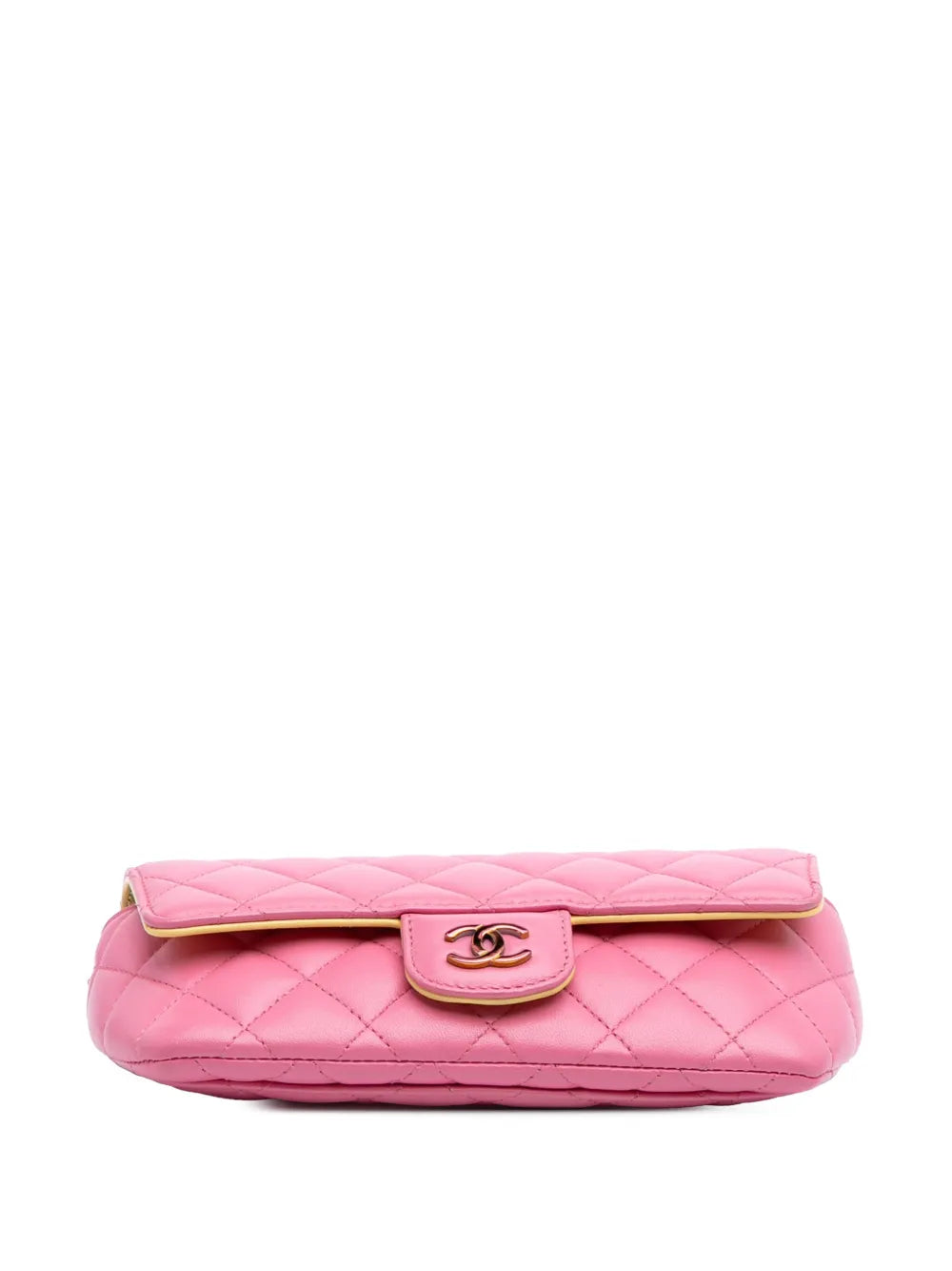2021 CC Quilted Lambskin Sunglasses Case with Chain crossbody bag