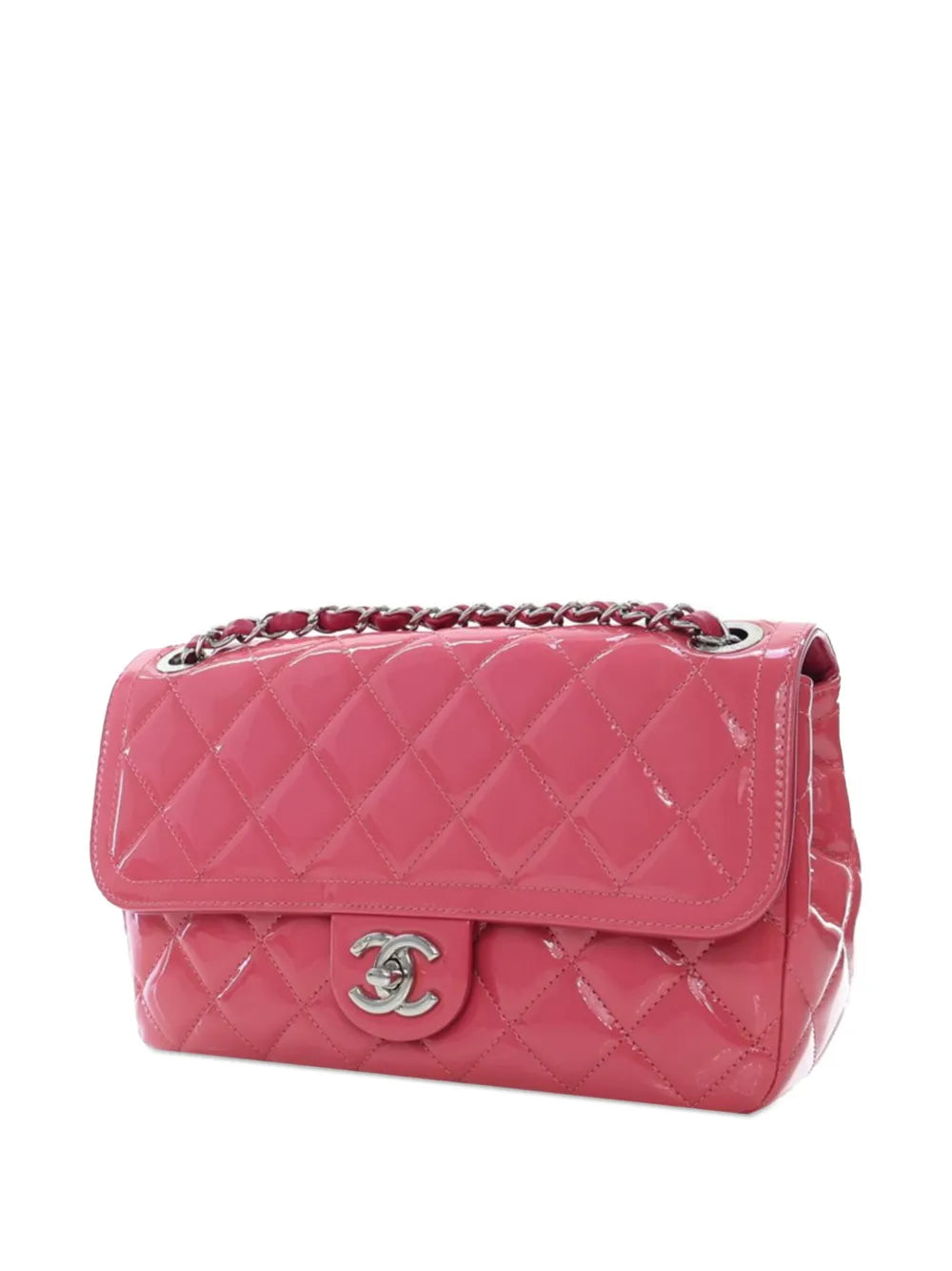 2014-2015 Medium Patent Coco Shine Flap shoulder bag