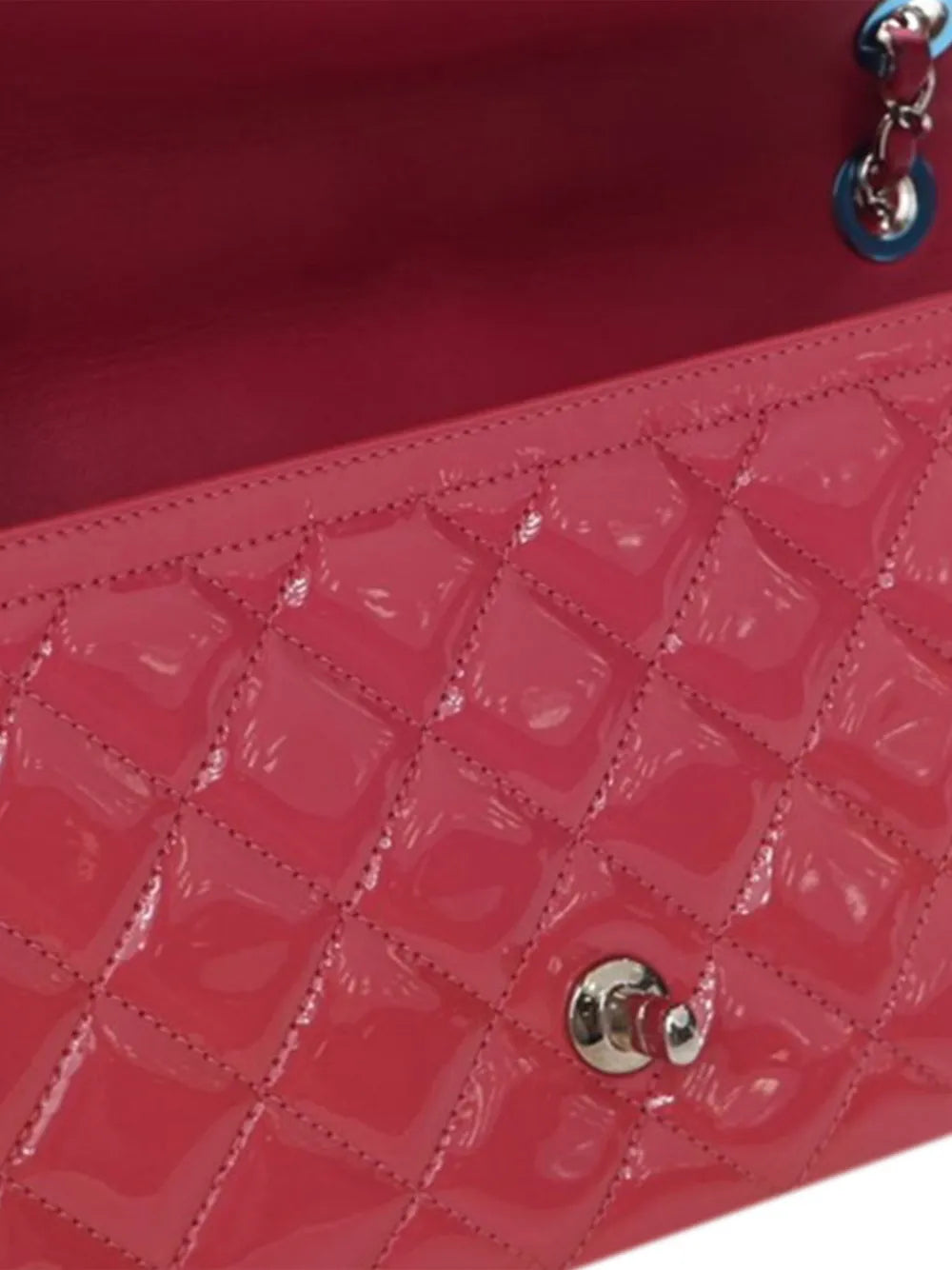 2014-2015 Medium Patent Coco Shine Flap shoulder bag