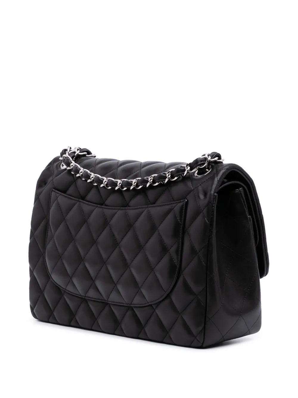 2010-2011 Jumbo Classic Lambskin Double Flap shoulder bag