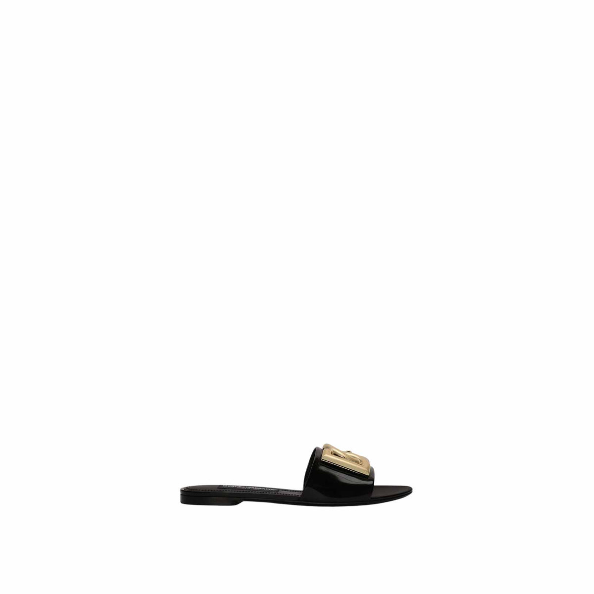 DG-logo leather sandals