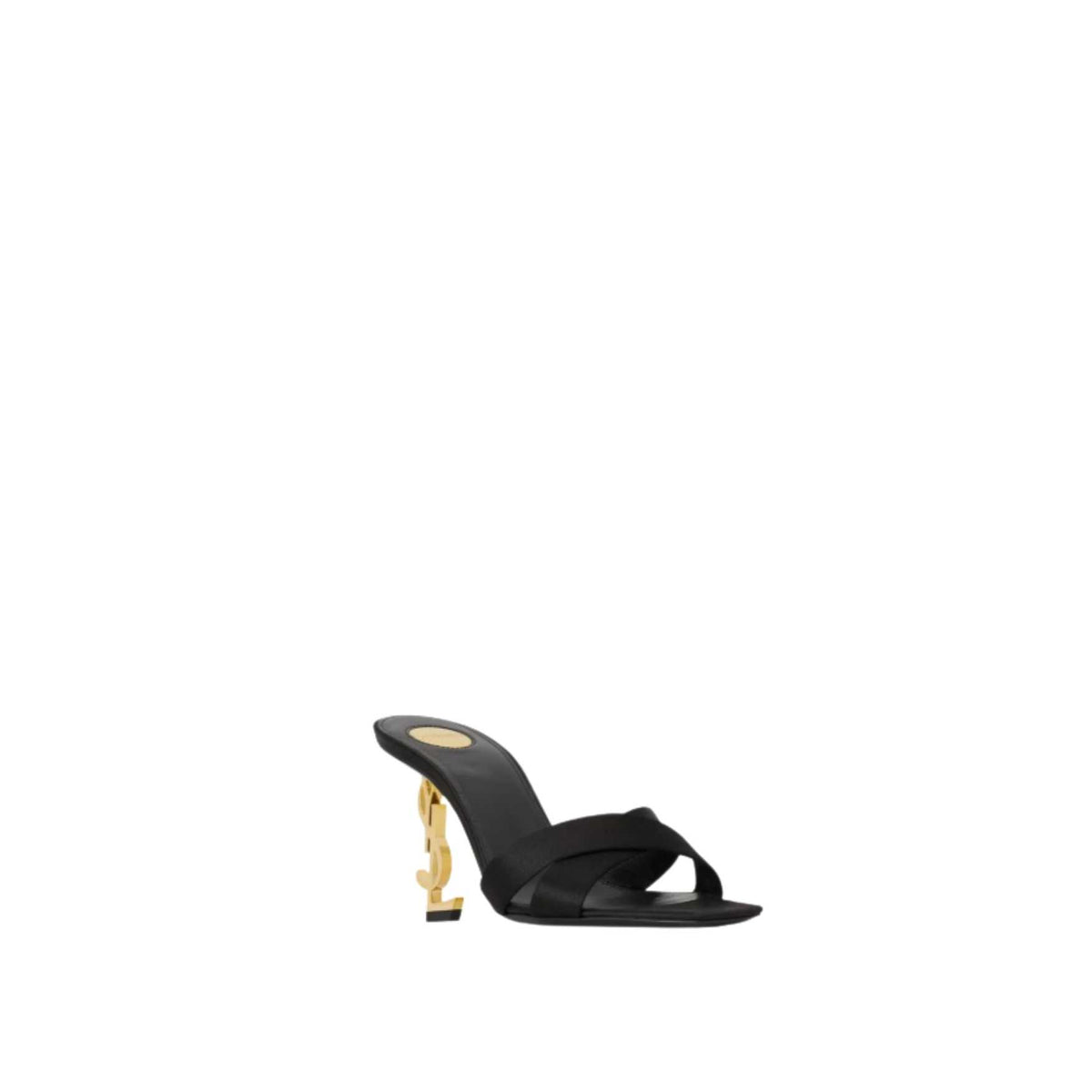 mules in satin crepe