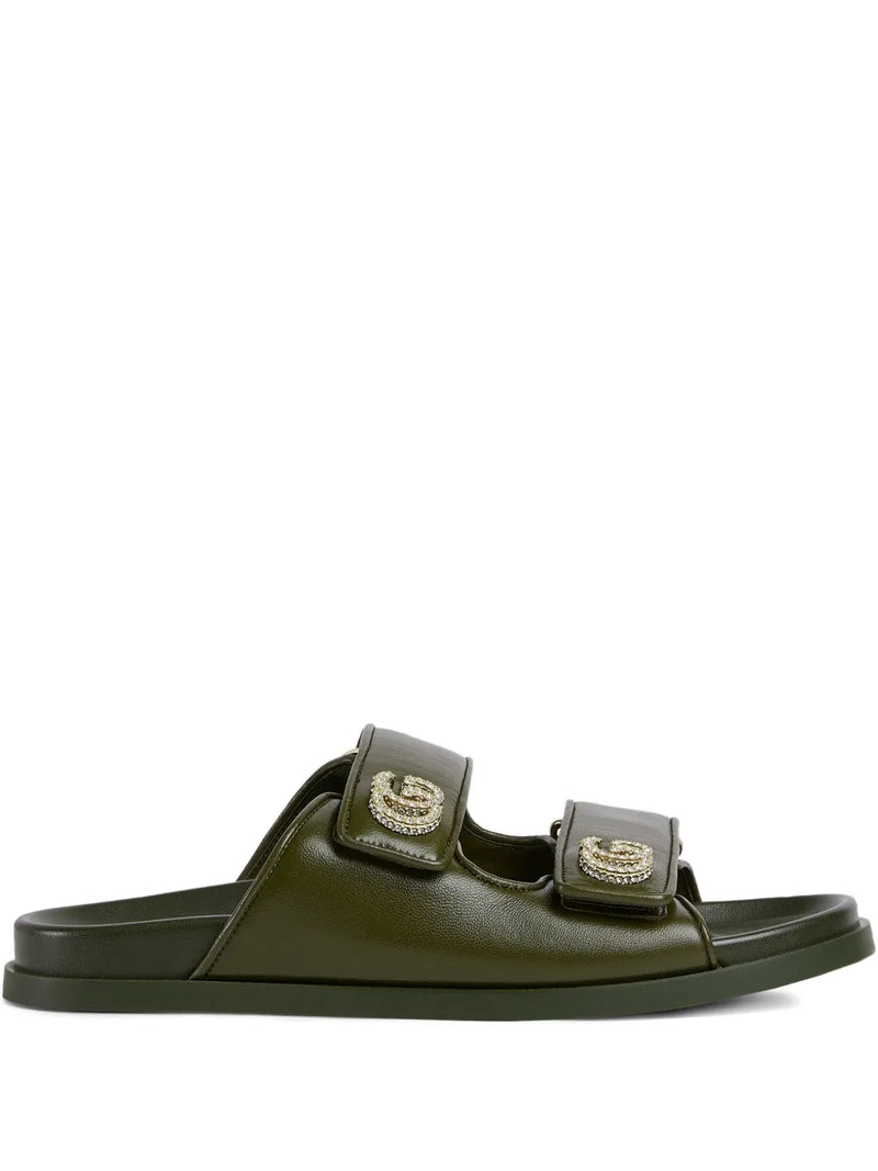 GUCCI Double G leather