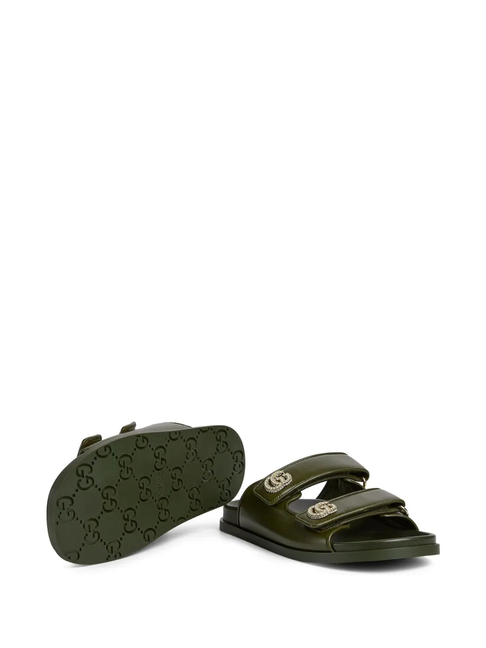 GUCCI Double G leather