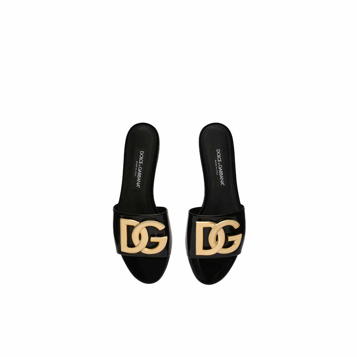 DG-logo leather sandals