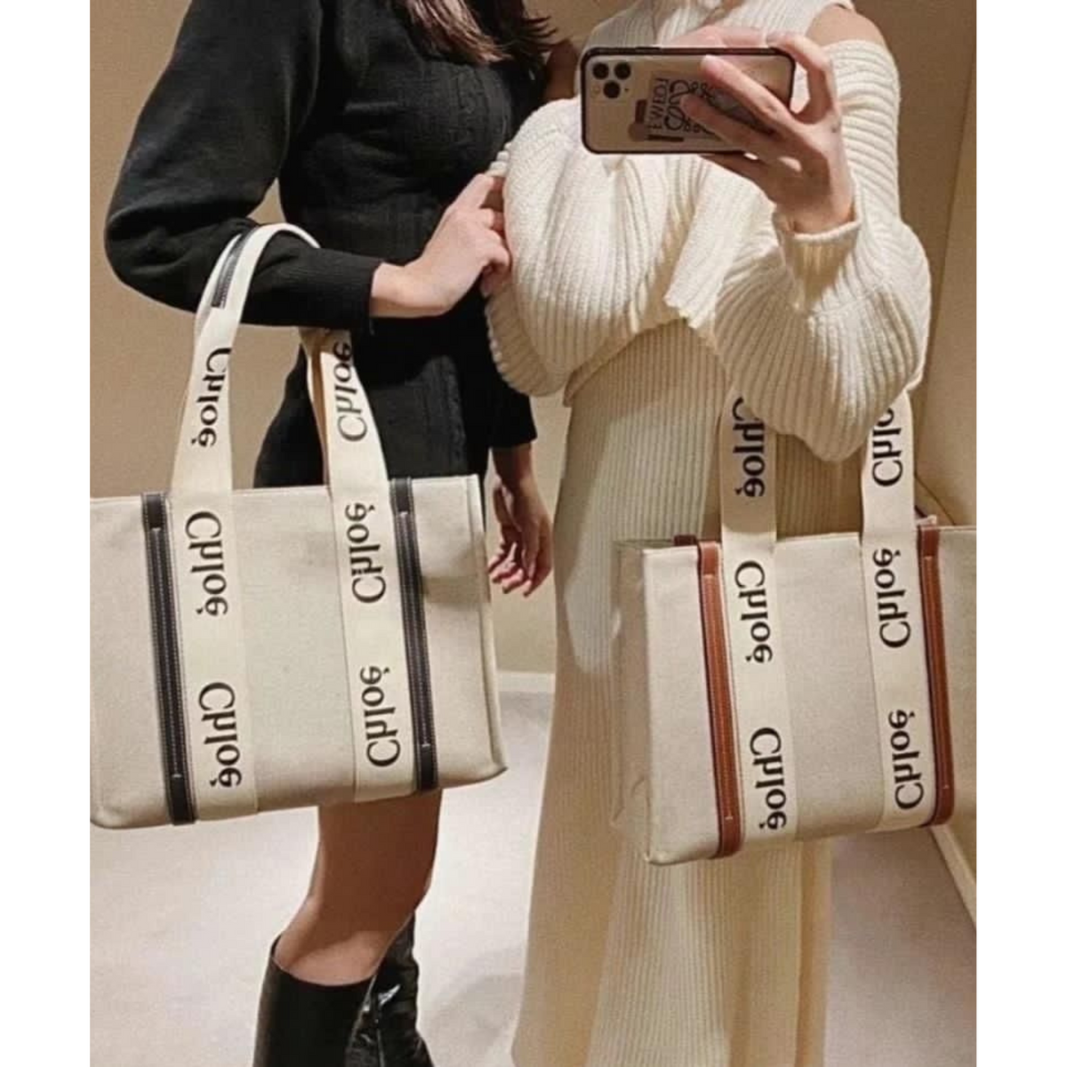 MEDIUM WOODY TOTE BAG