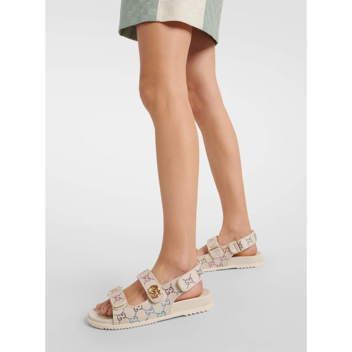 Gucci Double G Sandals White
