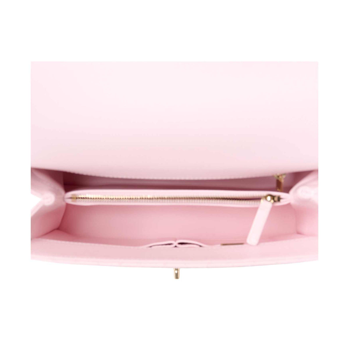 Caviar Coco Handle Flap Light Pink