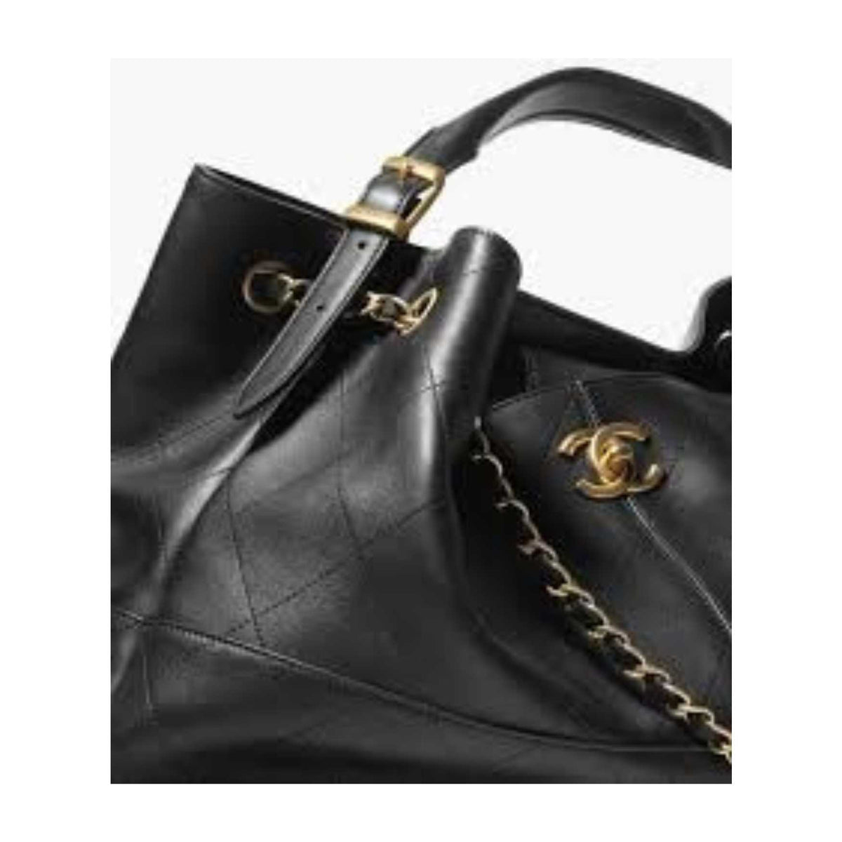 Shopping bag, Calfskin black