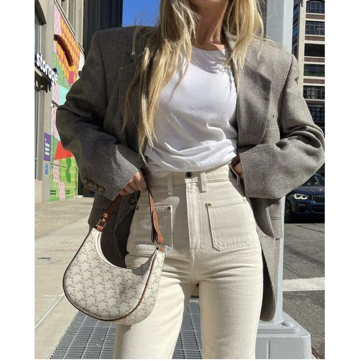 AVA BAG IN TRIOMPHE WHITE