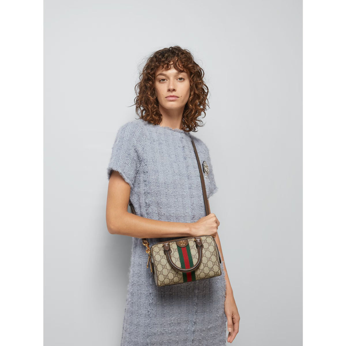 OPHIDIA GG MINI TOP HANDLE BAG