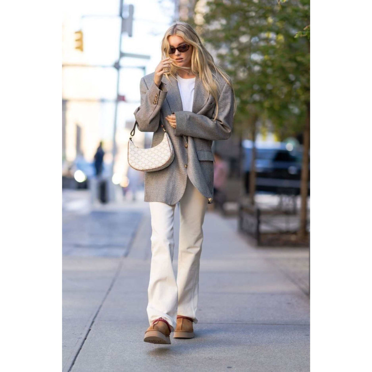 AVA BAG IN TRIOMPHE WHITE