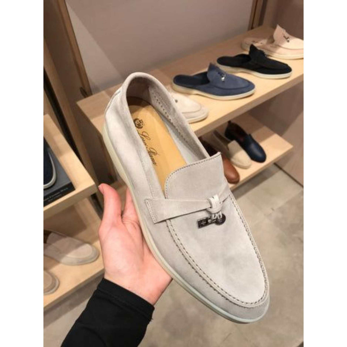 Loro Piana Loafers – Powder Pearl