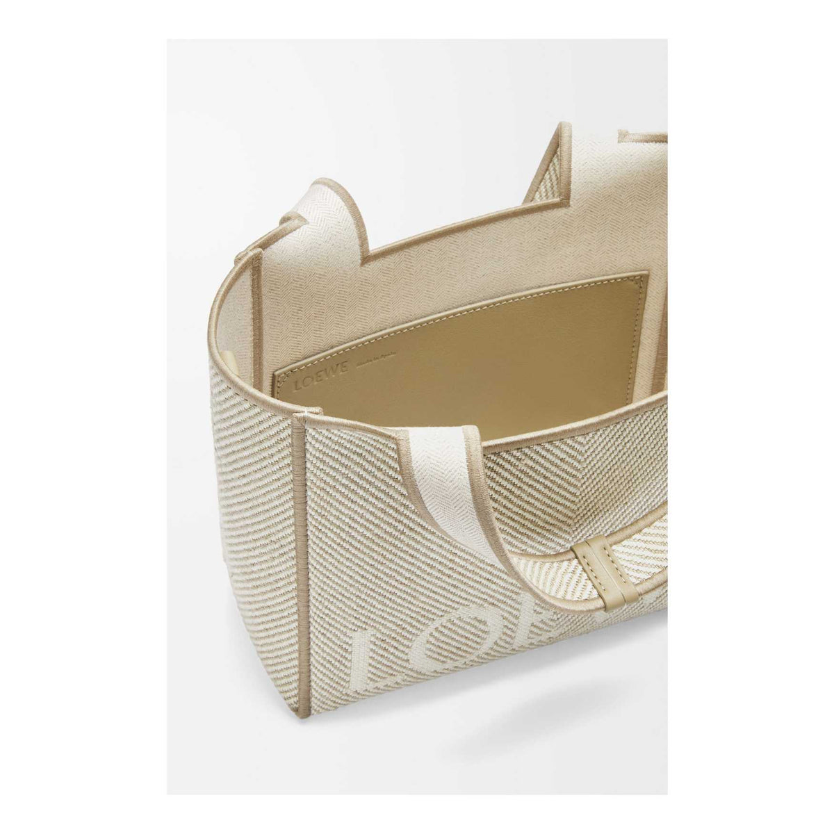 Small LOEWE Font tote in jacquard canvas