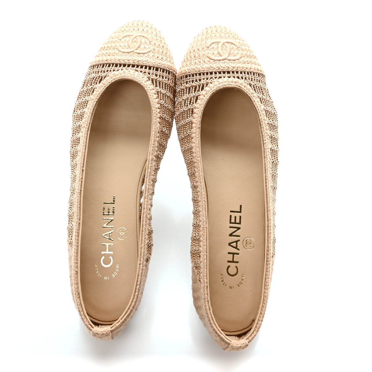 Chanel Dark Beige Ballet Flat
