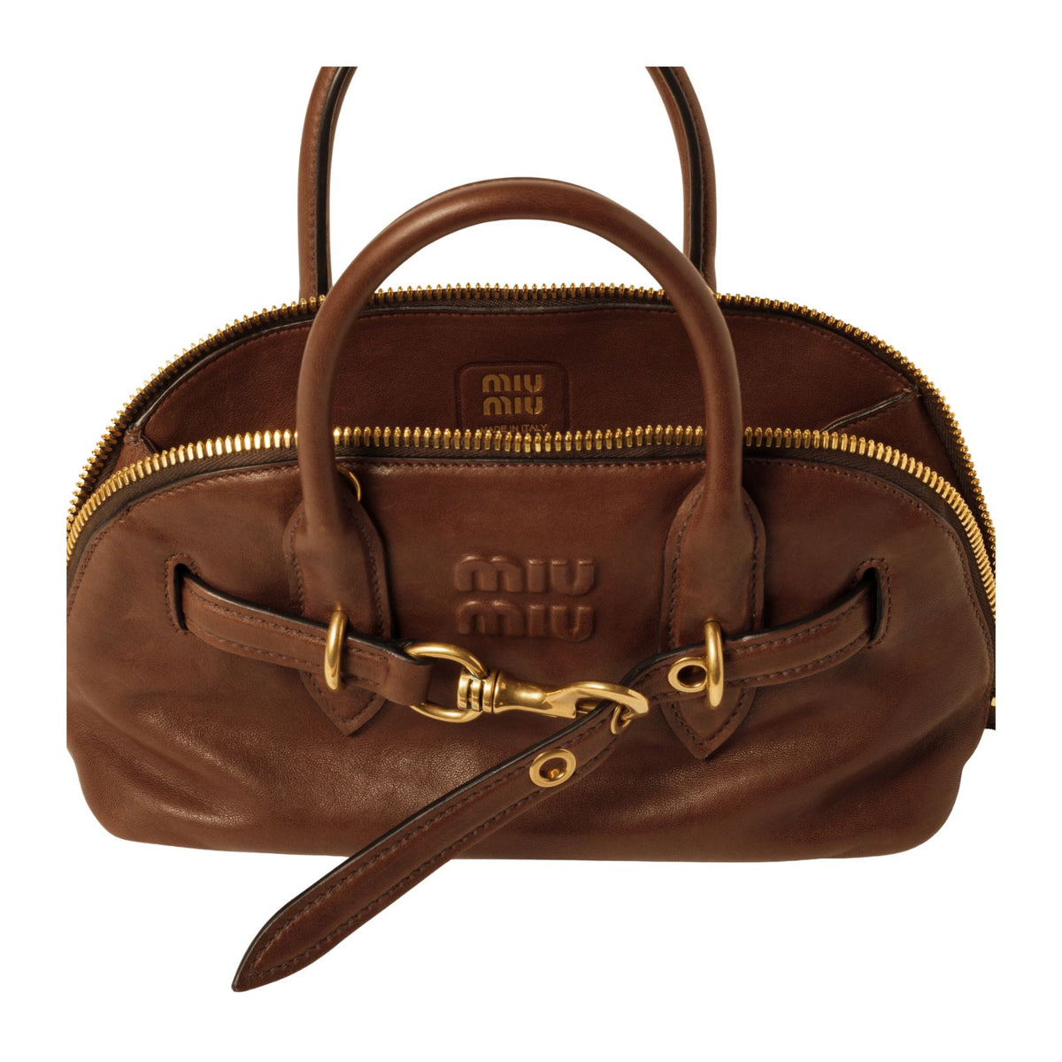 Aventure nappa leather top-brown