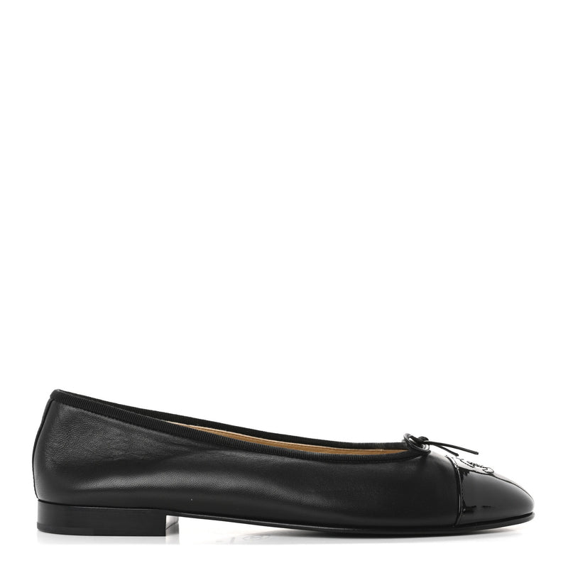 Chanel Cap Toe Black Ballet Flat
